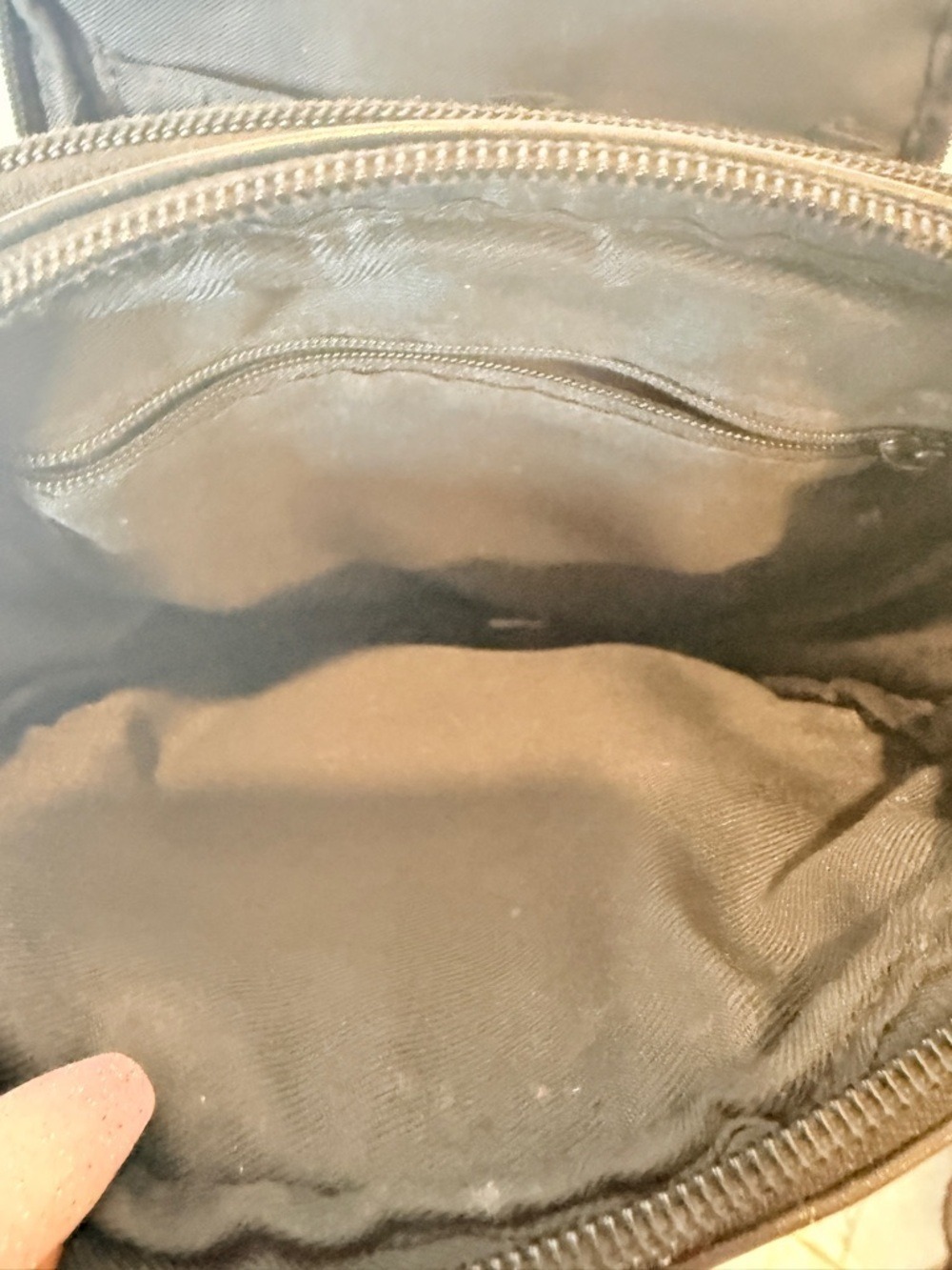 Fossil Black Leather Organizer Crossbody Bag Vintage - Picture 9 of 10